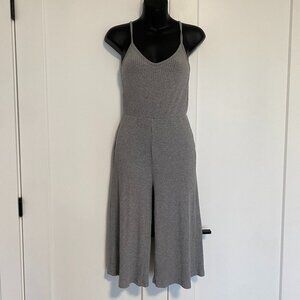 Ardene Ribbed Grey Wide Leg Jumpsuit Women's‎ Size Small